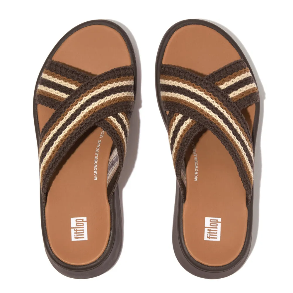 รองเท้าแตะ ผู้หญิง รุ่น F-MODE CROCHET FLATFORM CROSS SLIDES