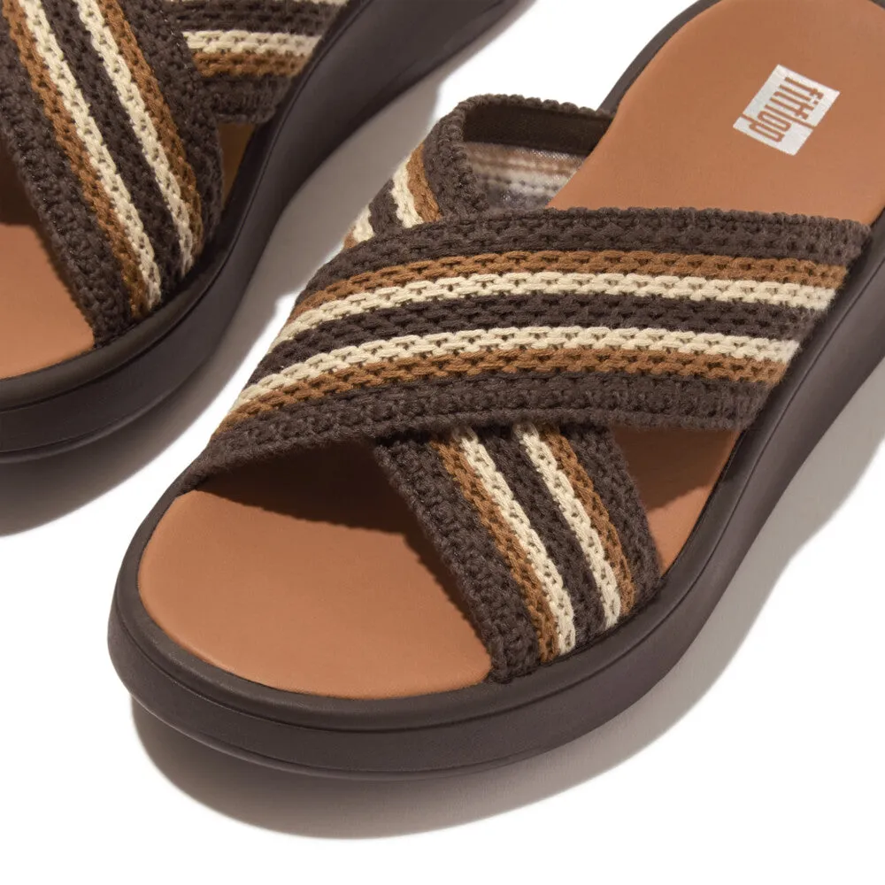 รองเท้าแตะ ผู้หญิง รุ่น F-MODE CROCHET FLATFORM CROSS SLIDES