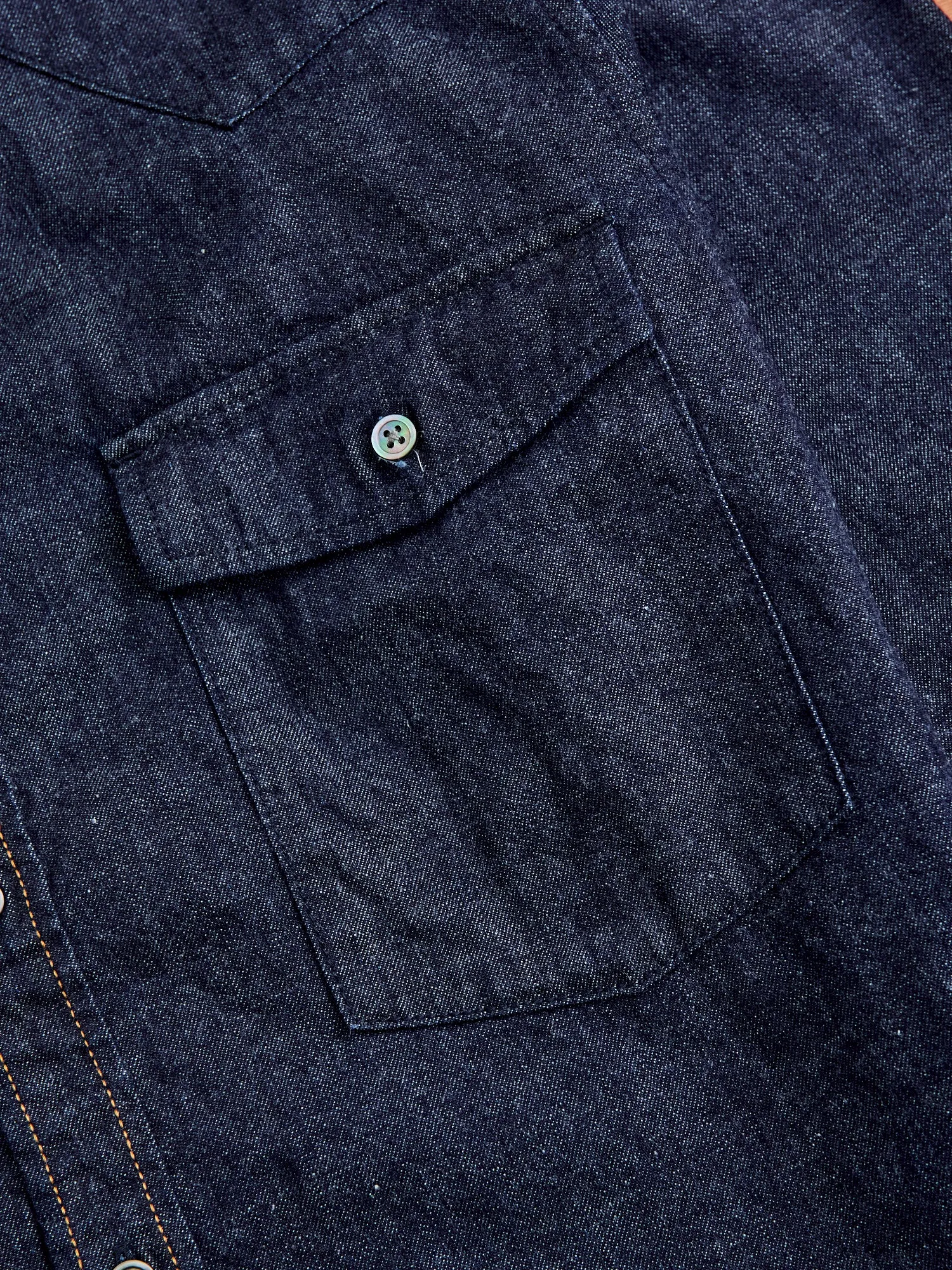 10oz Denim Western Shirt in Indigo