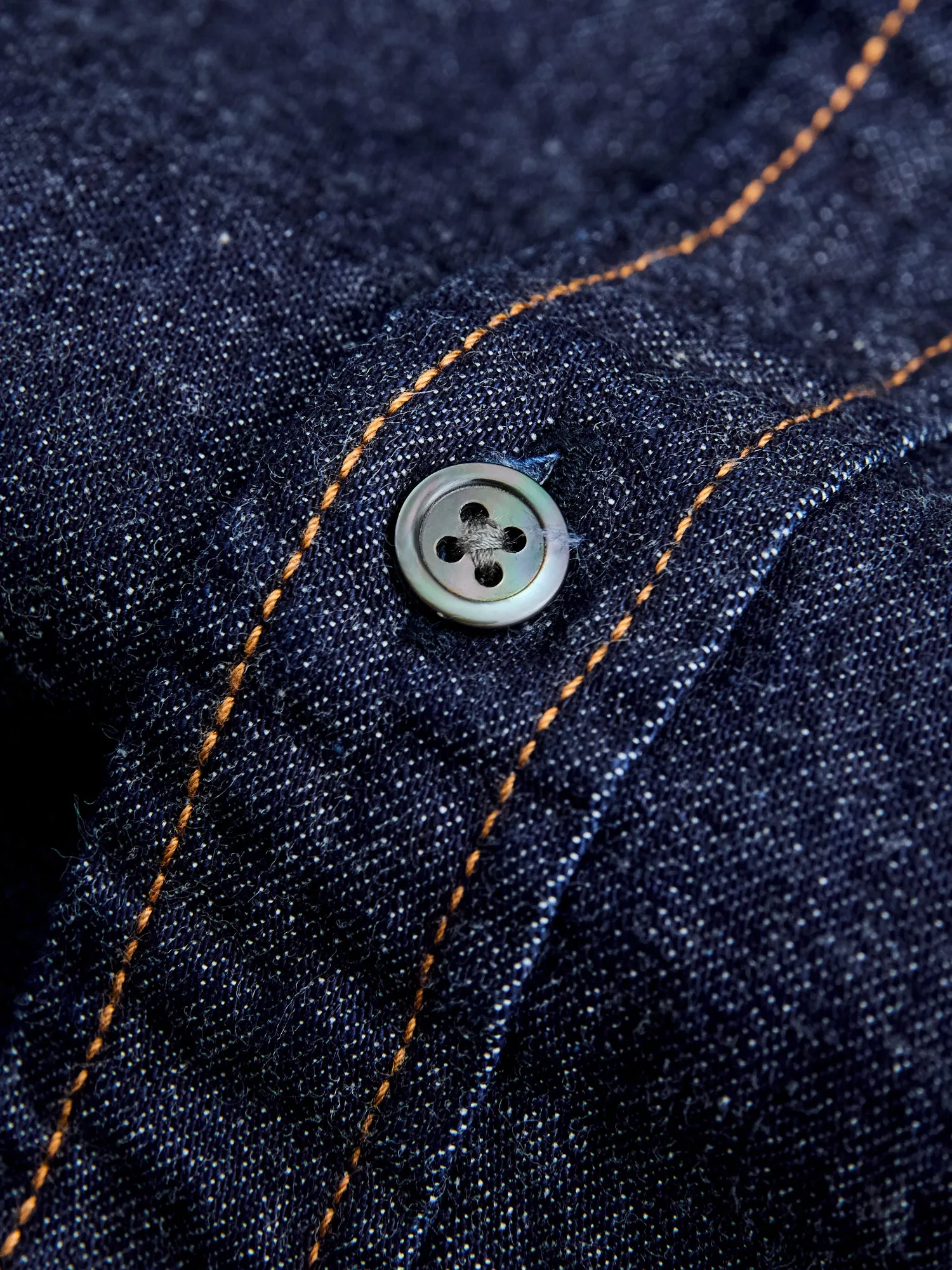 10oz Denim Western Shirt in Indigo