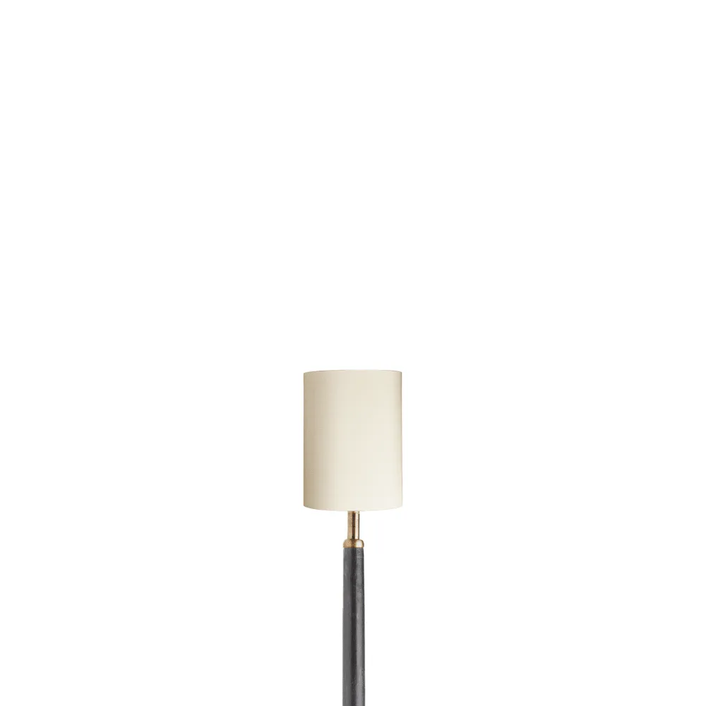 11cm drum shade in Ivory dupion silk