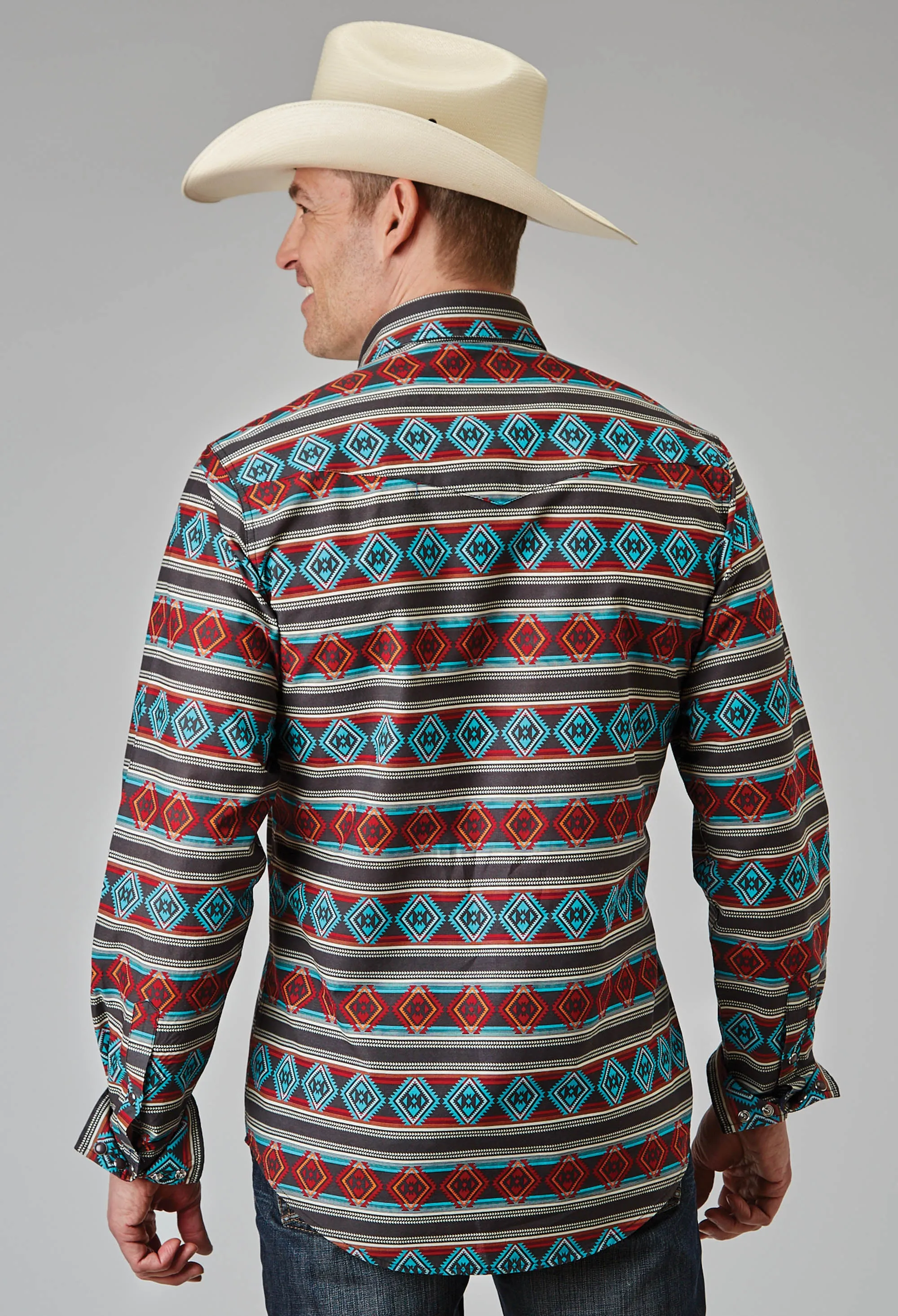 1898 AZTEC STRIPE PRINT