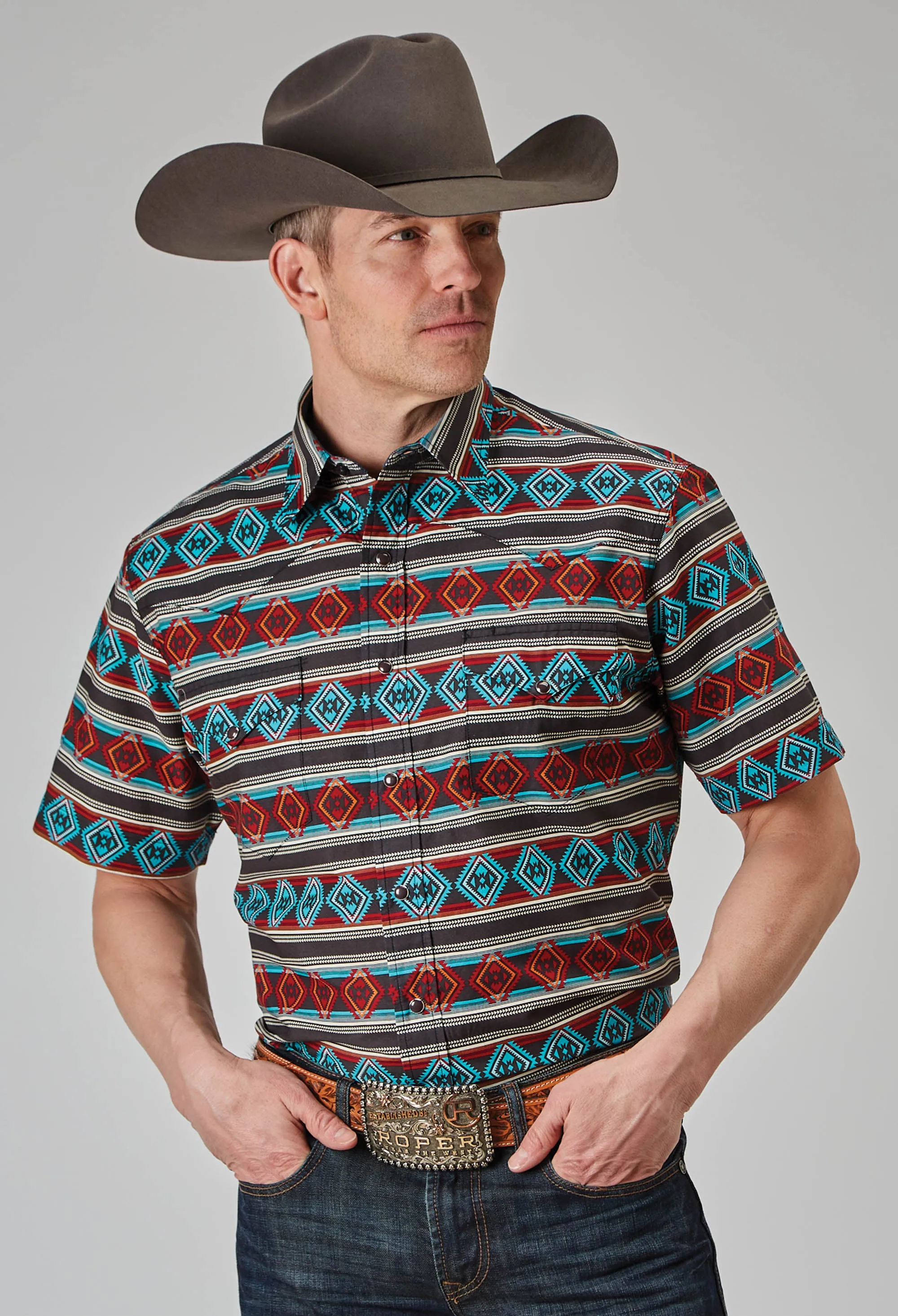 1898 AZTEC STRIPE PRINT