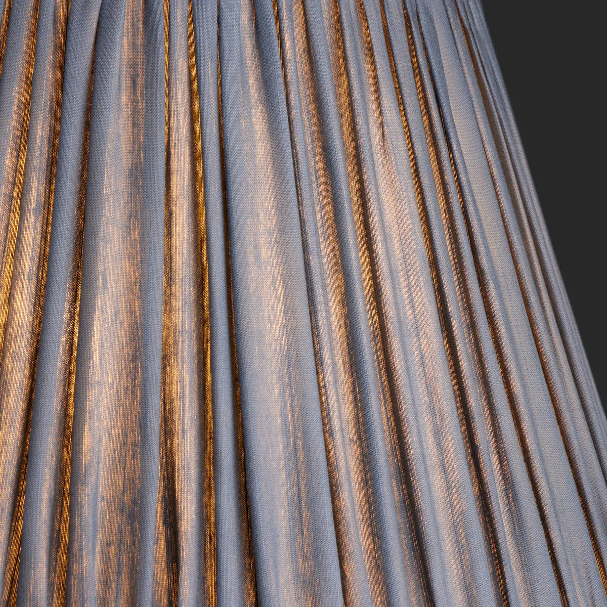 20cm empire shade in Blue silk