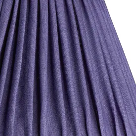 25cm scalloped shade in Cobalt silk with velvet tape