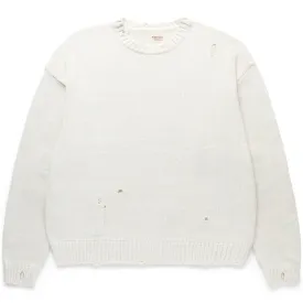 5G COTTON KNIT RAINBOWY PATCH CREW SWEATER