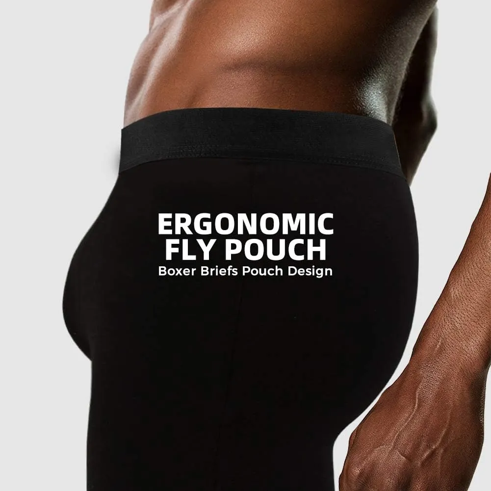 5Mayi Men's Underwear Boxer Briefs Cotton Regular Long Mens Boxer Briefs Underwear Men Pack S M L XL XXL