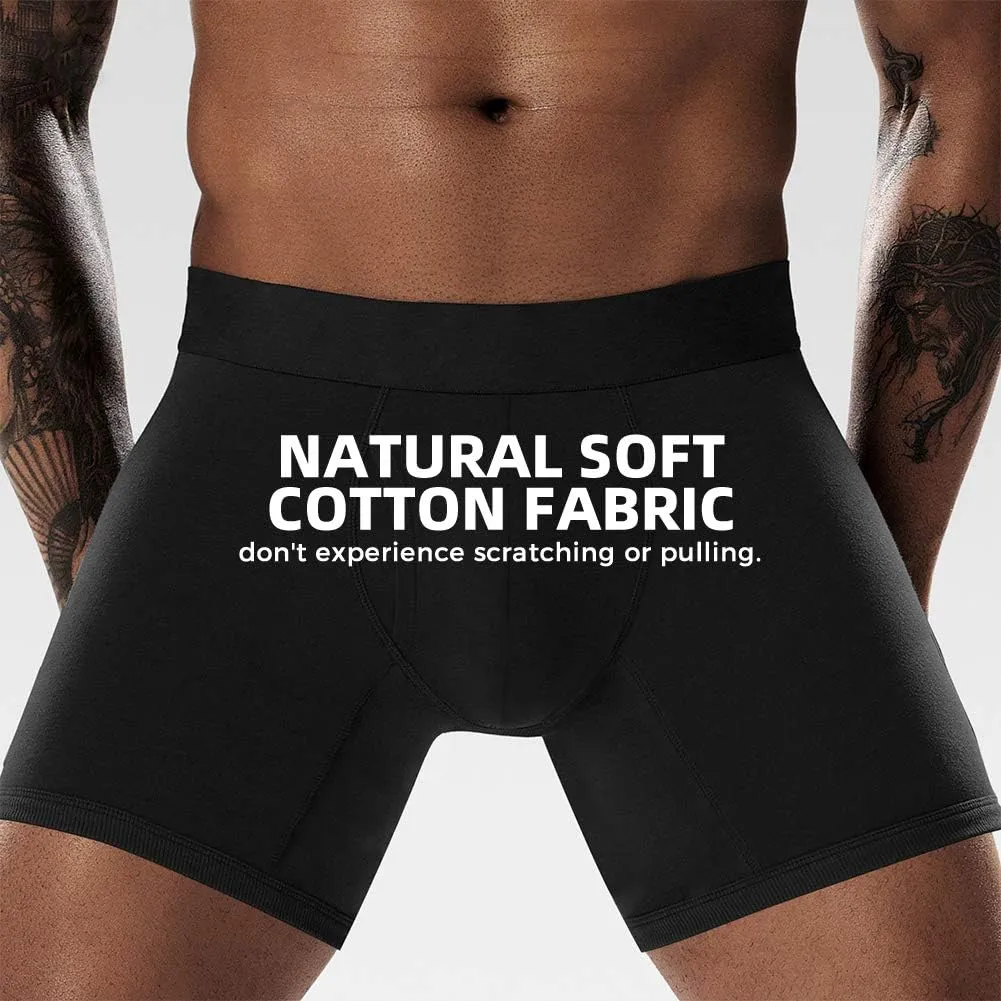 5Mayi Men's Underwear Boxer Briefs Cotton Regular Long Mens Boxer Briefs Underwear Men Pack S M L XL XXL