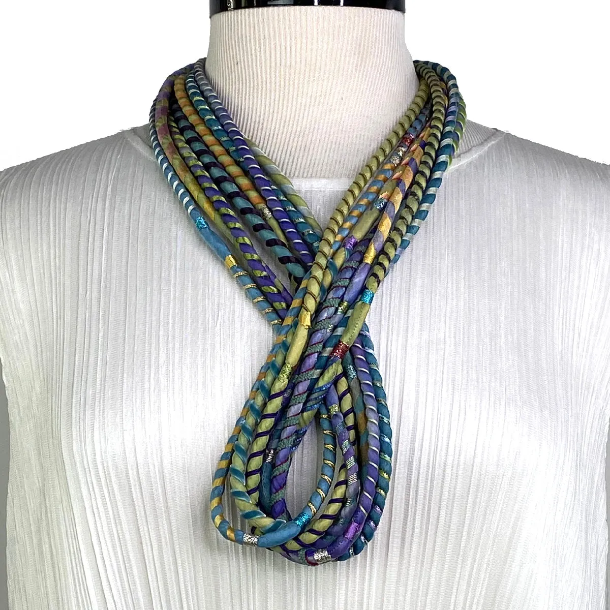 8-STRAND SILK ROPE NECKLACE