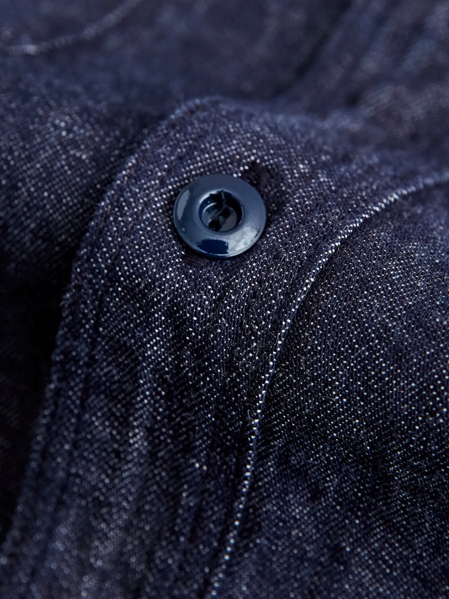 8oz Denim Work Shirt in Natural Indigo
