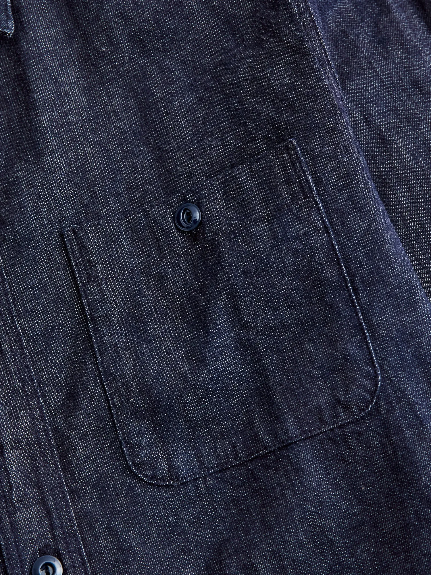 8oz Denim Work Shirt in Natural Indigo
