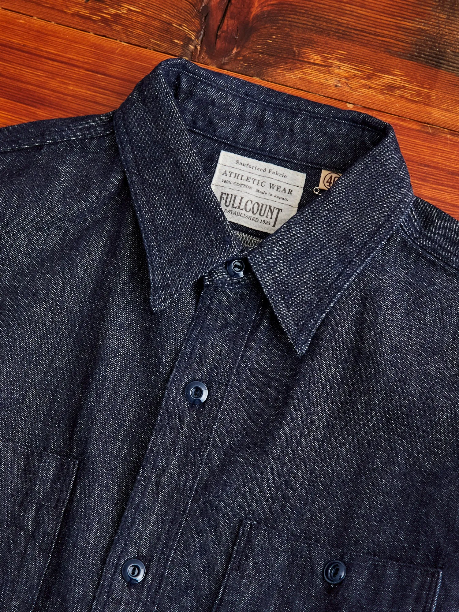 8oz Denim Work Shirt in Natural Indigo