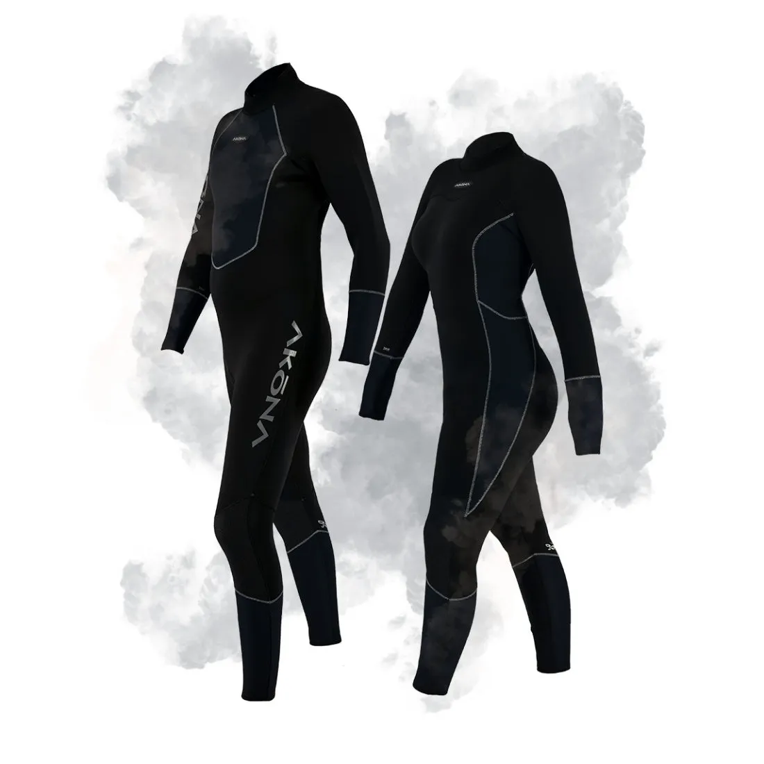 Akona 5mm Mens Phantom Quantum Stretch Back Zip Full Wetsuit 2024