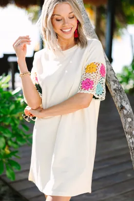All A Dream Cream White Crochet Dress