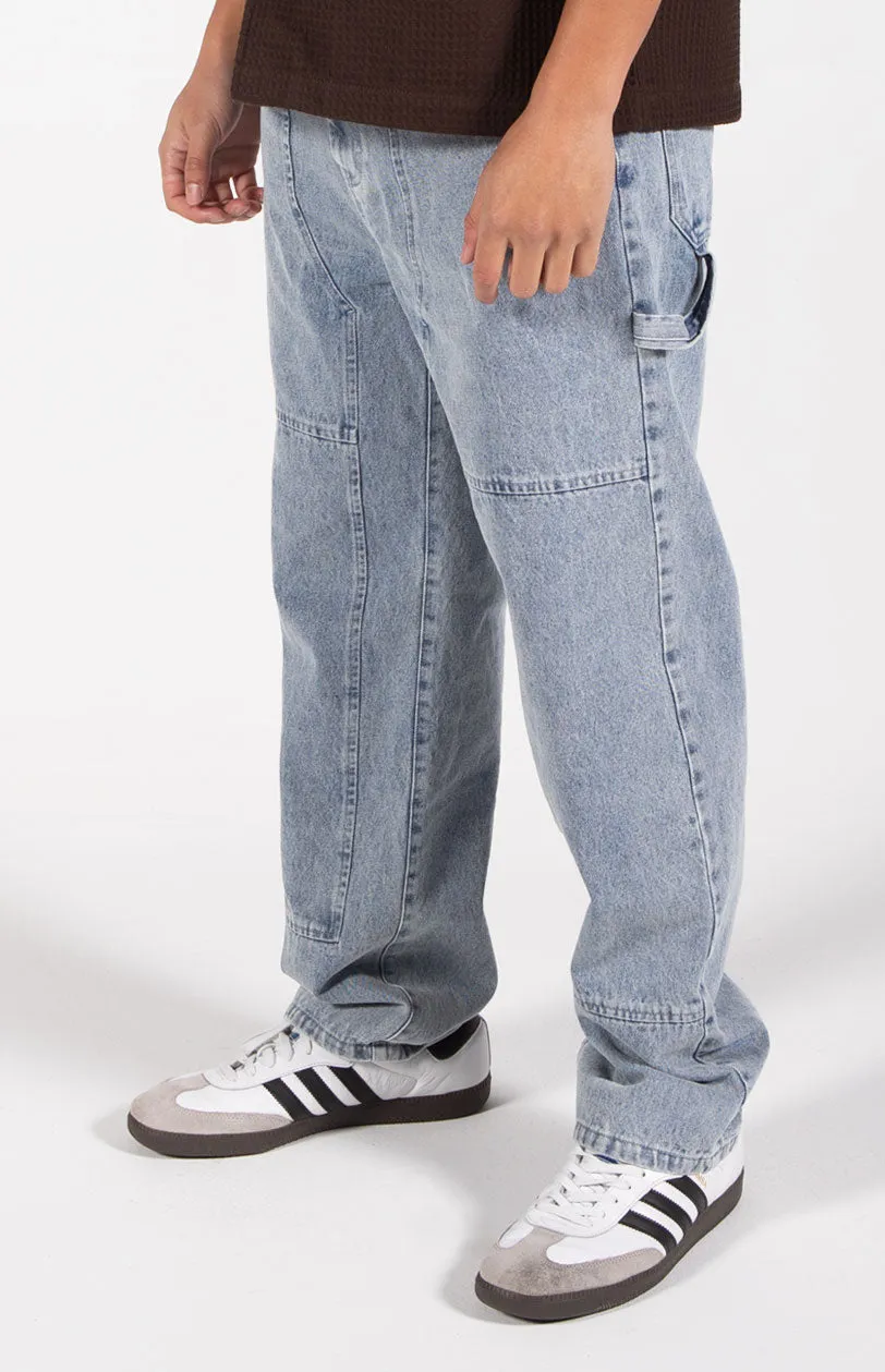 Blue Ashton Contractor-Style Work Pants