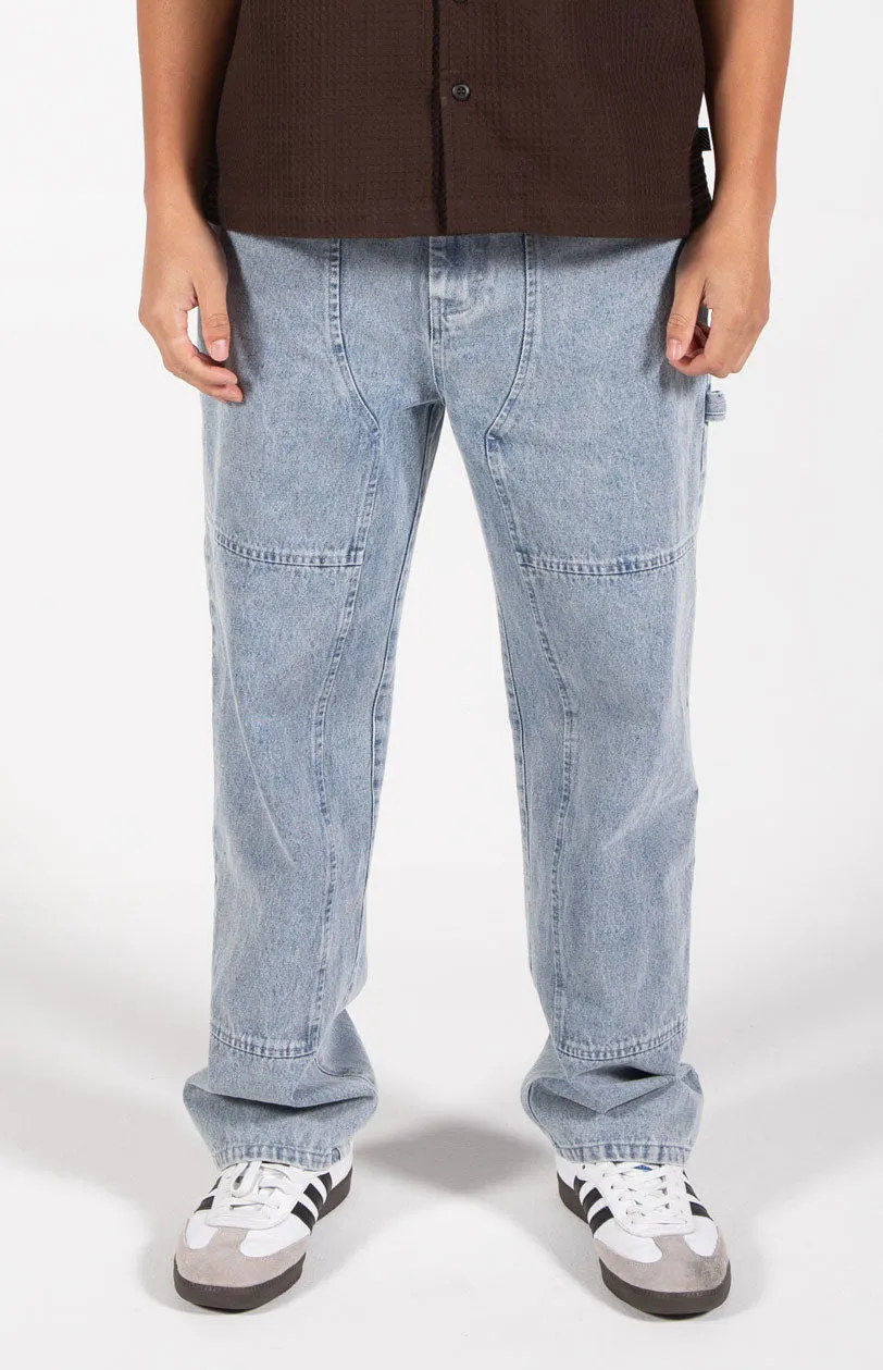 Blue Ashton Contractor-Style Work Pants