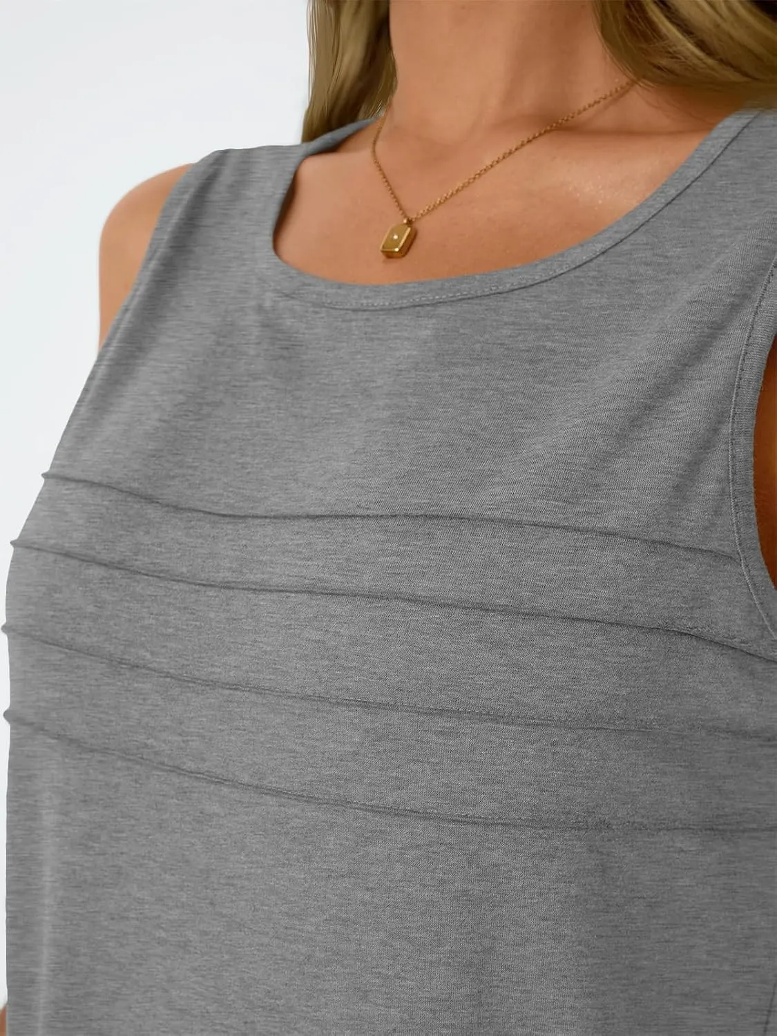 AUTOMET Womens Tank Tops 2025 Summer Dressy Casual Blouses Sleeveless Flowy Crewneck Outfits Basic Trendy Clothes