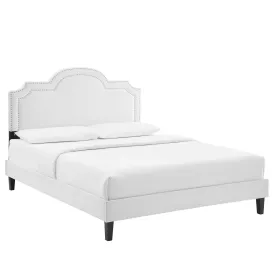 Aviana Performance Velvet King Bed By Modway - MOD-6844 - White