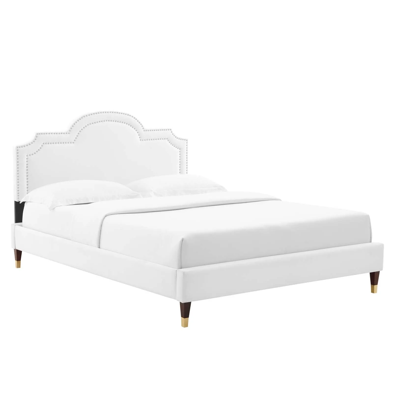 Aviana Performance Velvet Twin Bed By Modway - MOD-6794 - White