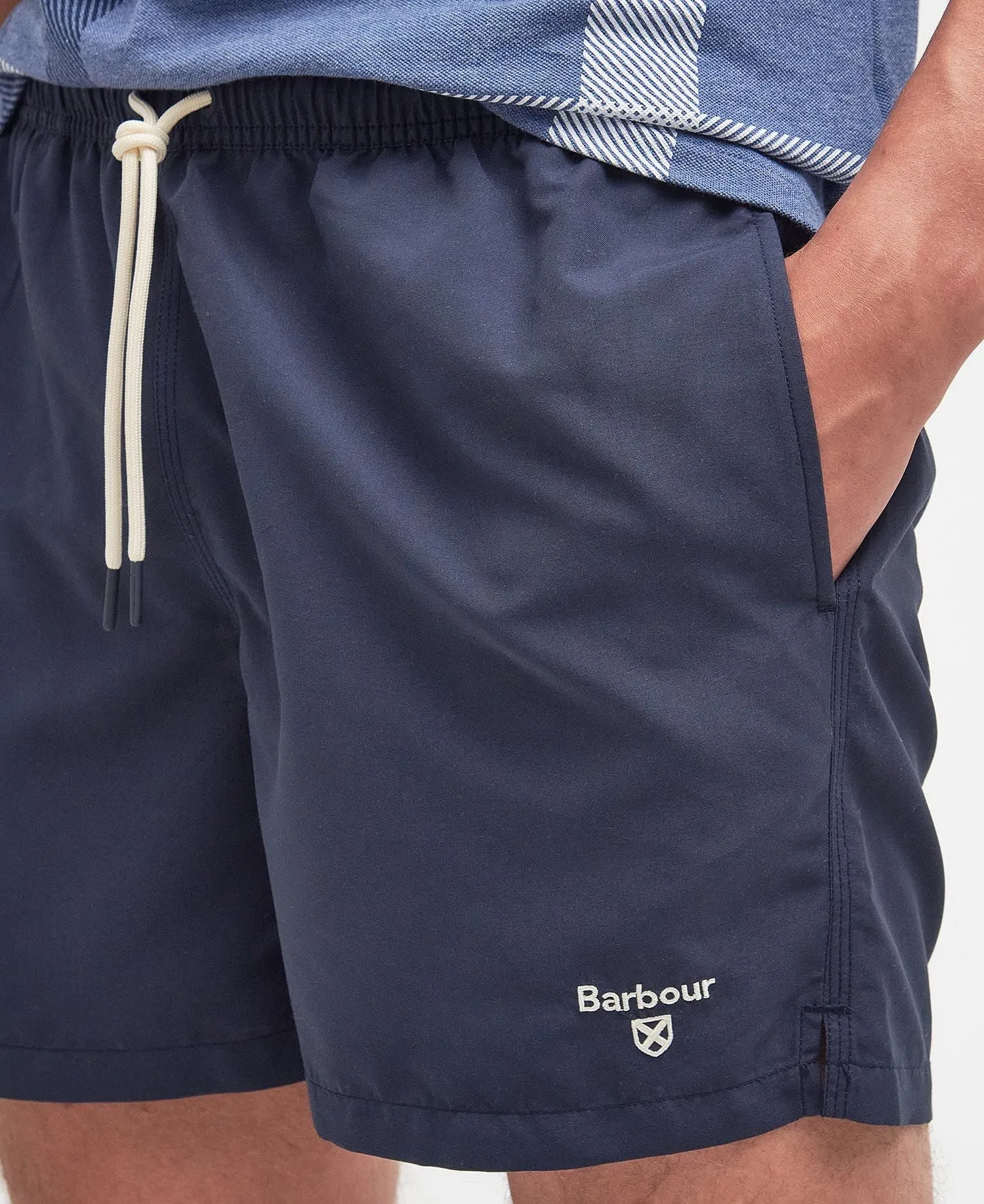 Barbour Mens 'Staple' Logo 5" Swim Shorts