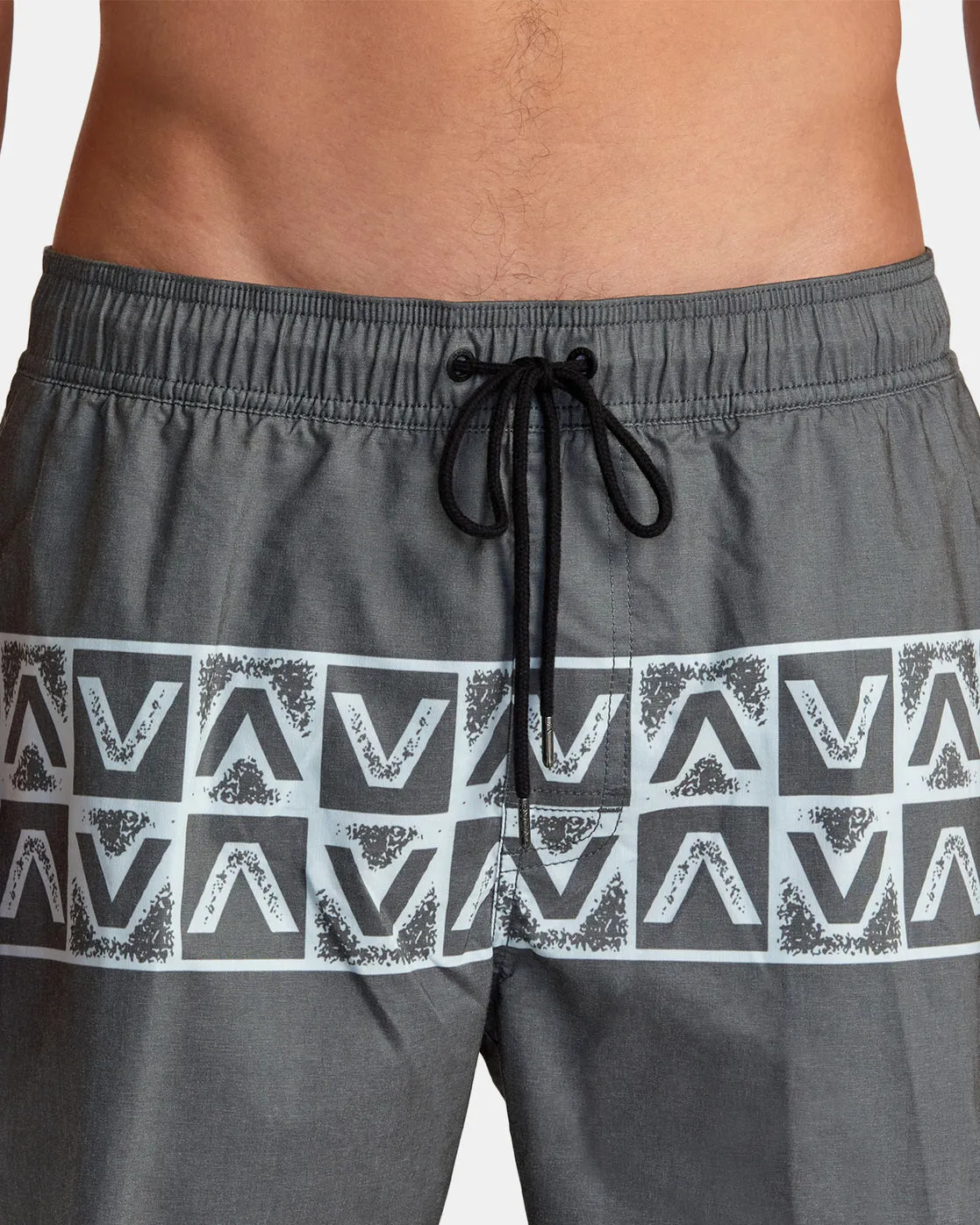 Barnes Elastic Waist Boardshorts 17" - Black Band