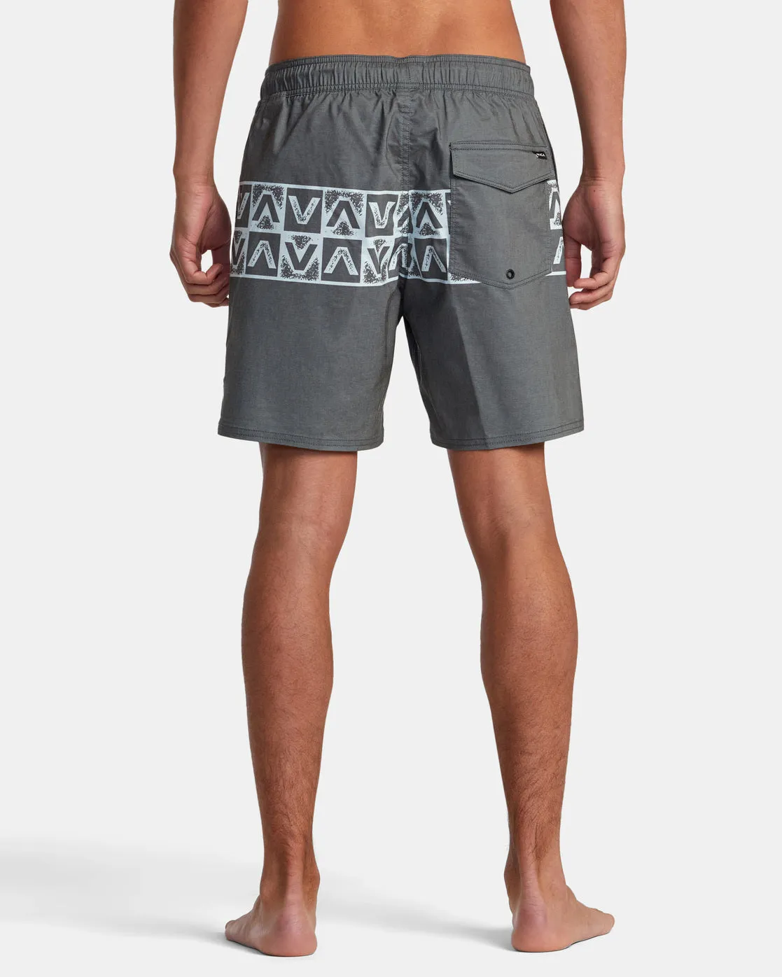 Barnes Elastic Waist Boardshorts 17" - Black Band