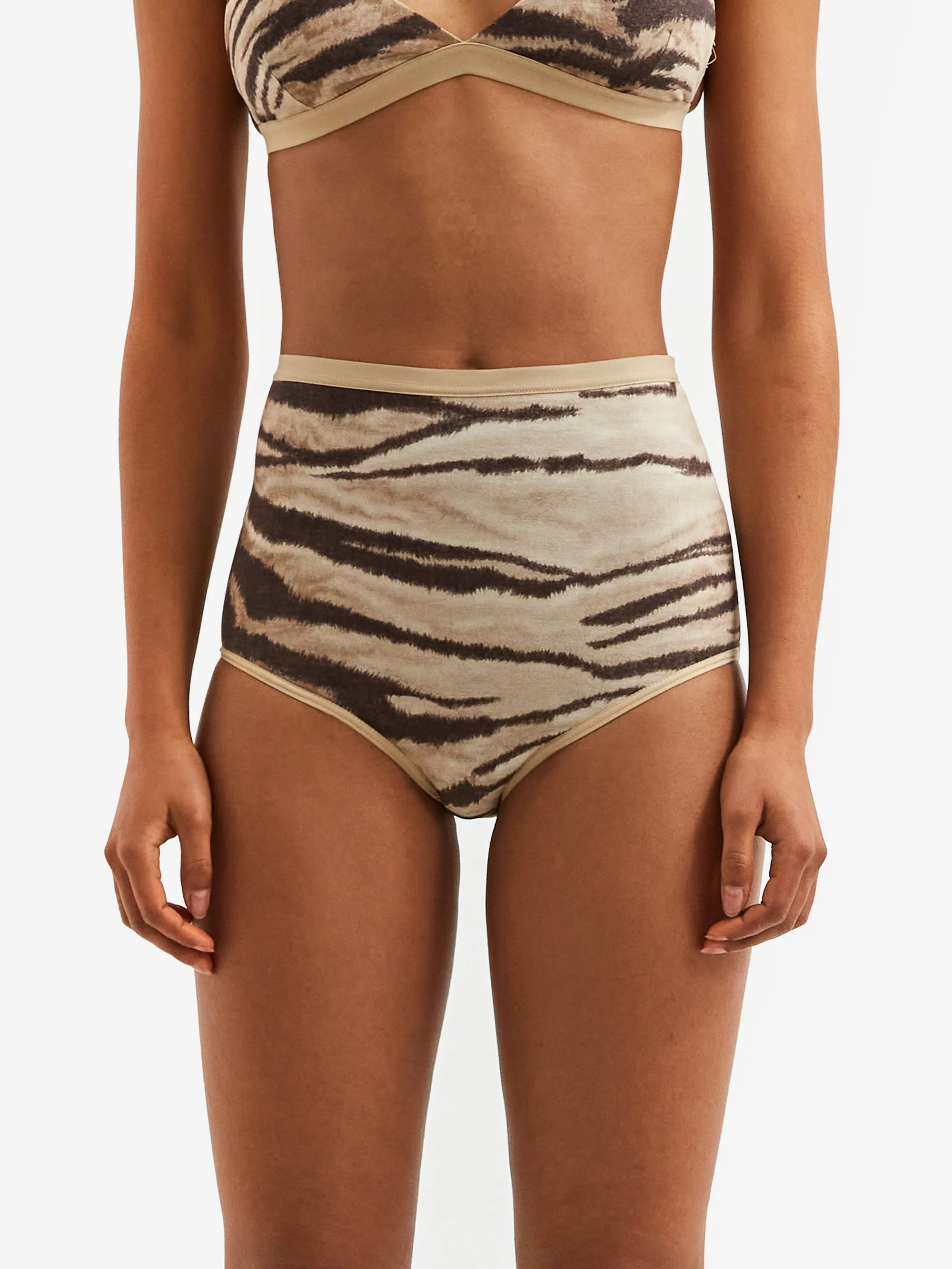 Baserange Highwaist Bell Pants - Tiger