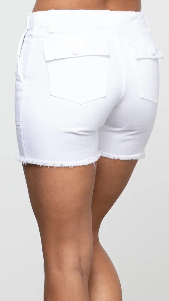 Beach Crawler Cut Off - White