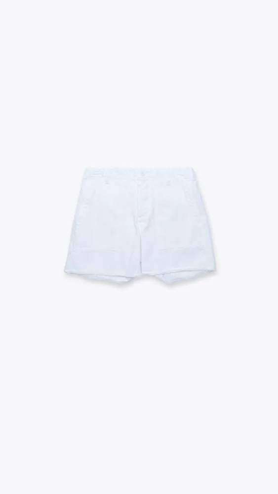 Beach Crawler Cut Off - White
