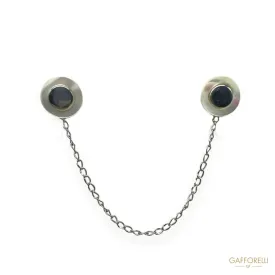 Brooch with Oval Mother-of-pearl Pendant U399 - Gafforelli Srl