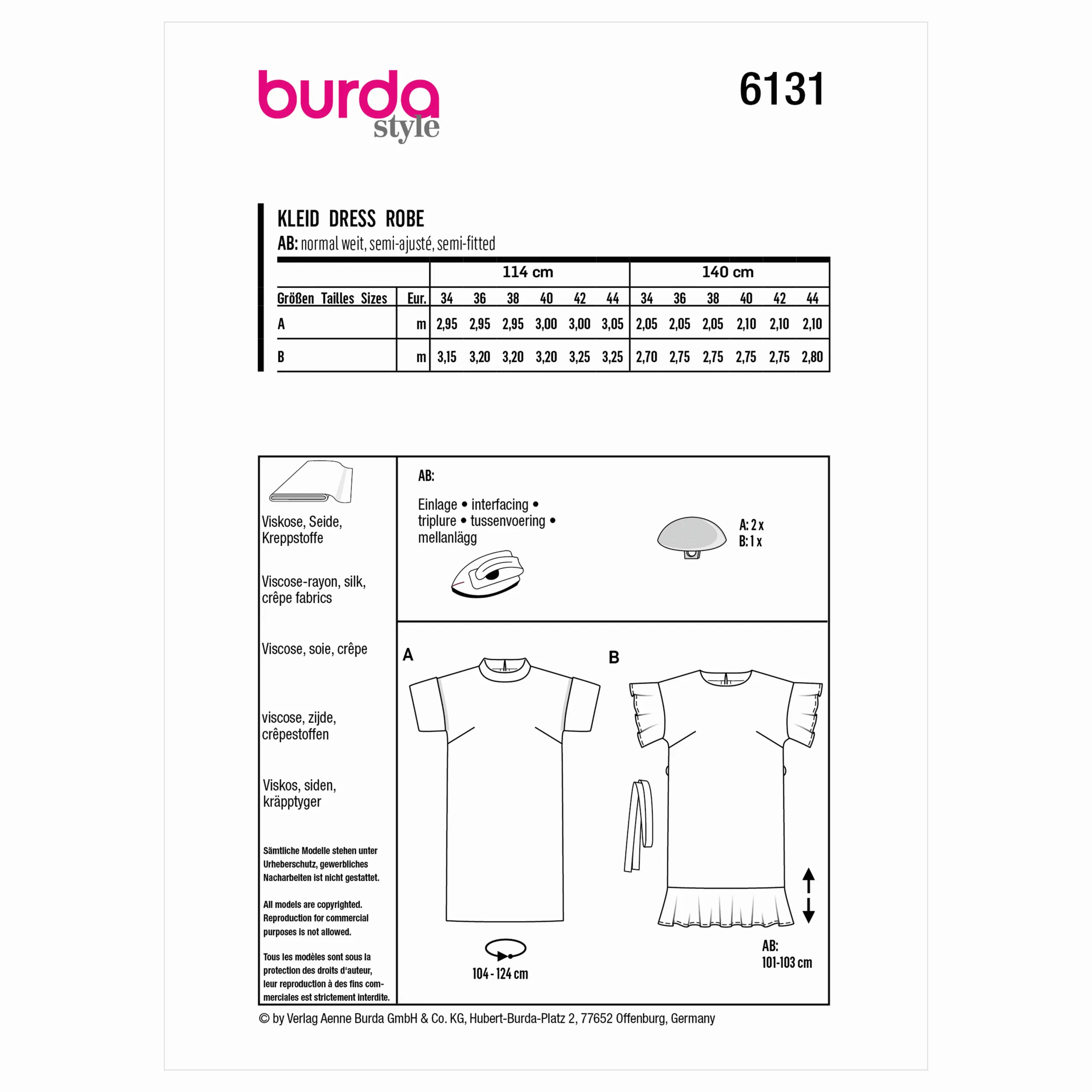 Burda Dress 6131