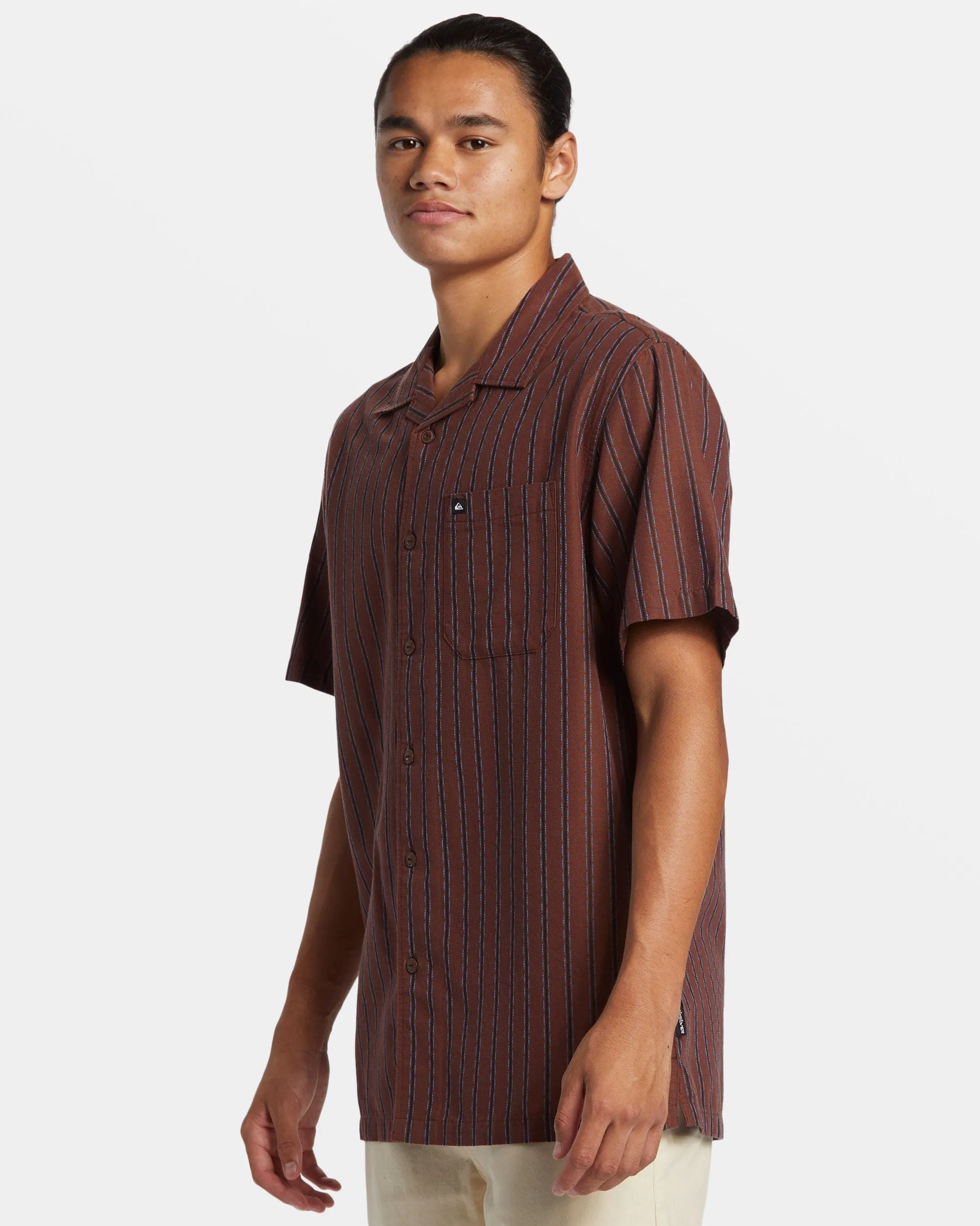 Casa Casual Short Sleeve Shirt - Brown Stone Casa Ss
