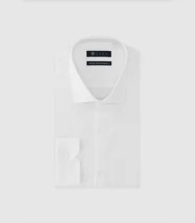 Chemise en satin de coton blanche