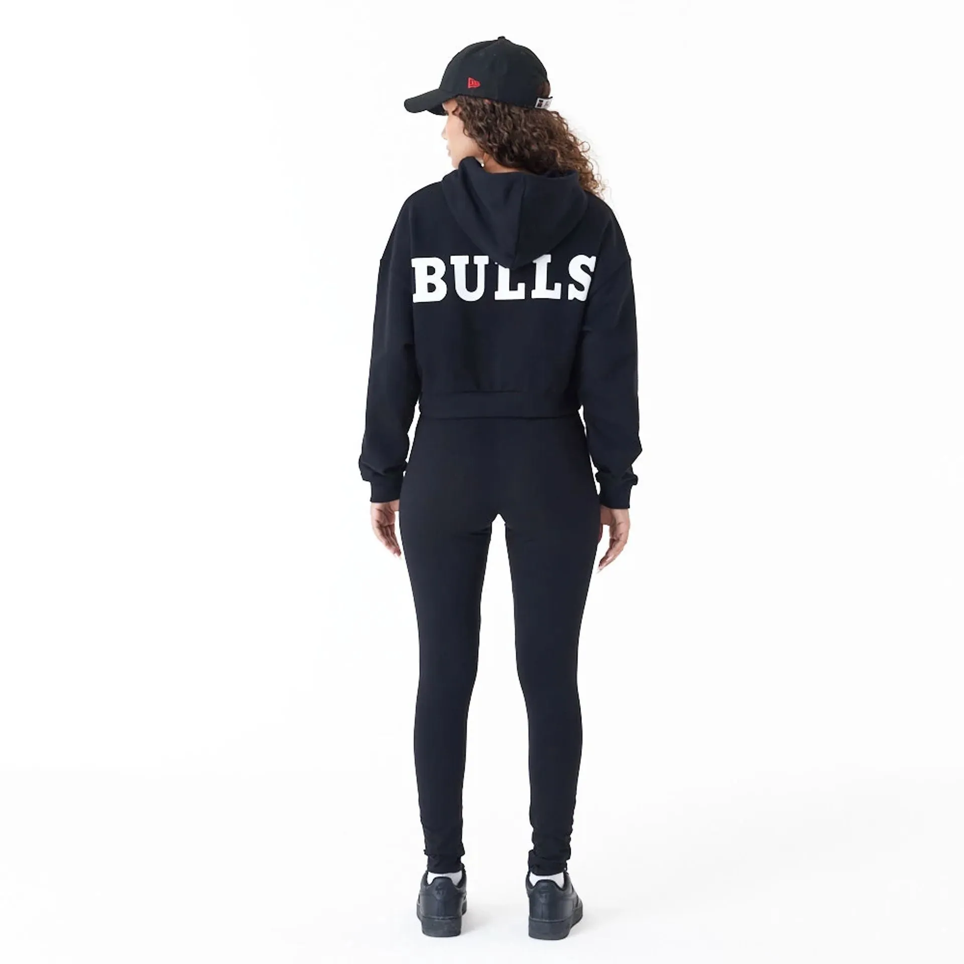 Chicago Bulls Womens NBA Team Bulls Logo Black Leggings