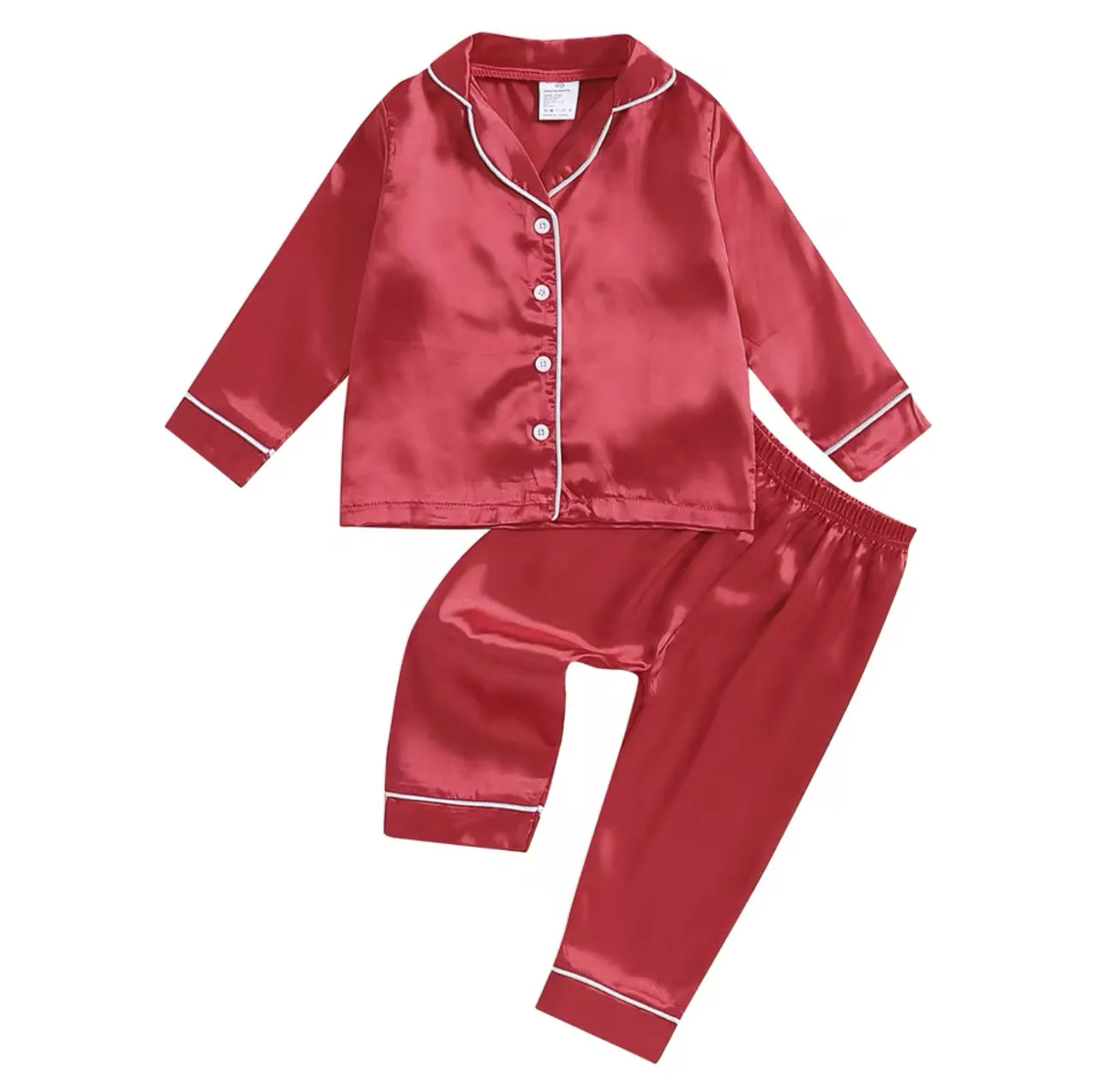 Christmas Coloured Satin PJs