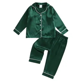 Christmas Coloured Satin PJs
