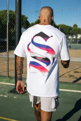 Chrome Logo Tee - White