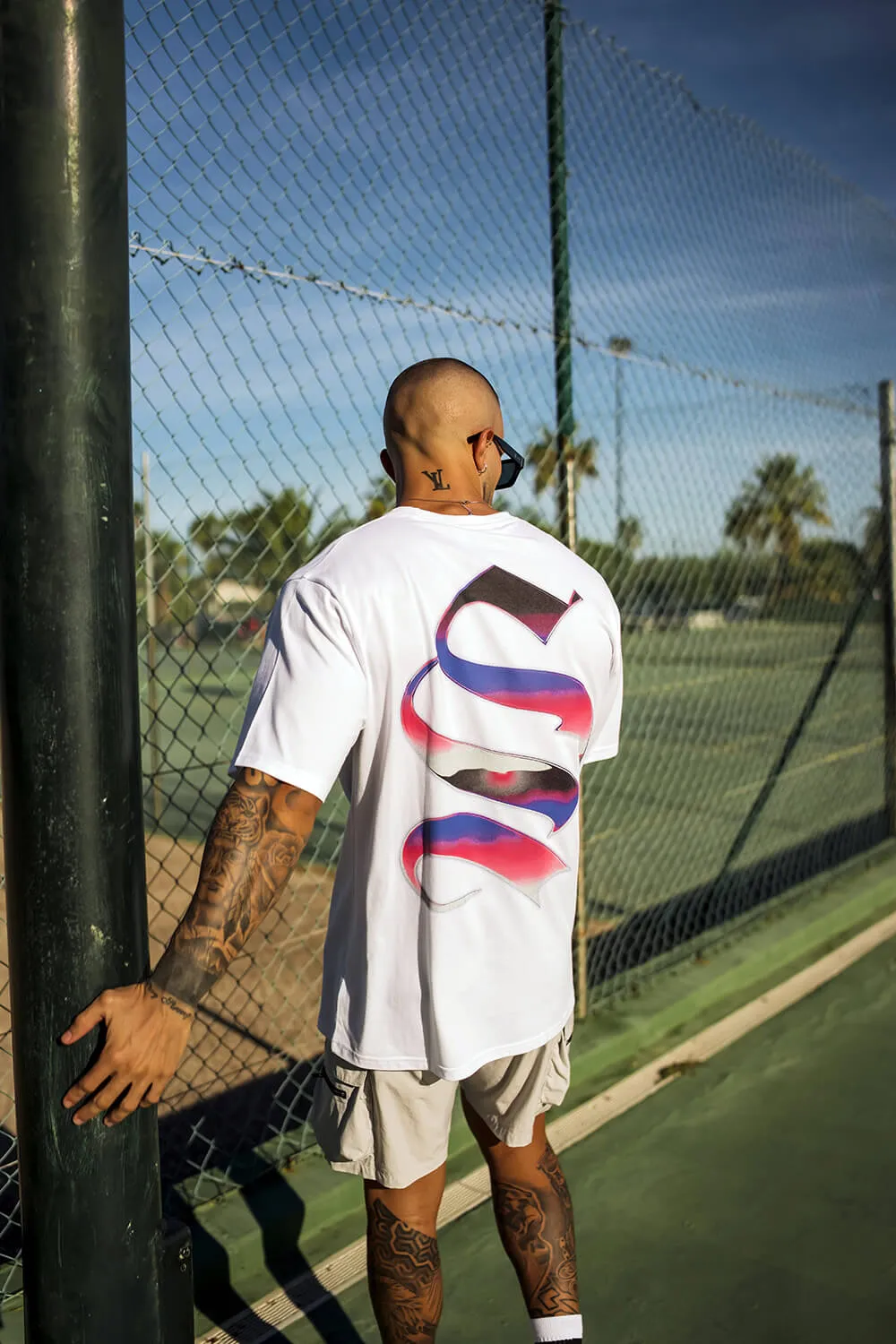 Chrome Logo Tee - White