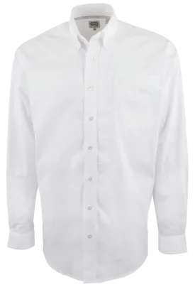Cinch Button-Front Shirt - Solid White