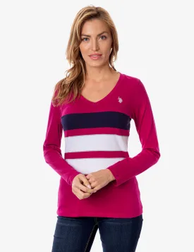 COMBO STRIPE LONG SLEEVE T-SHIRT