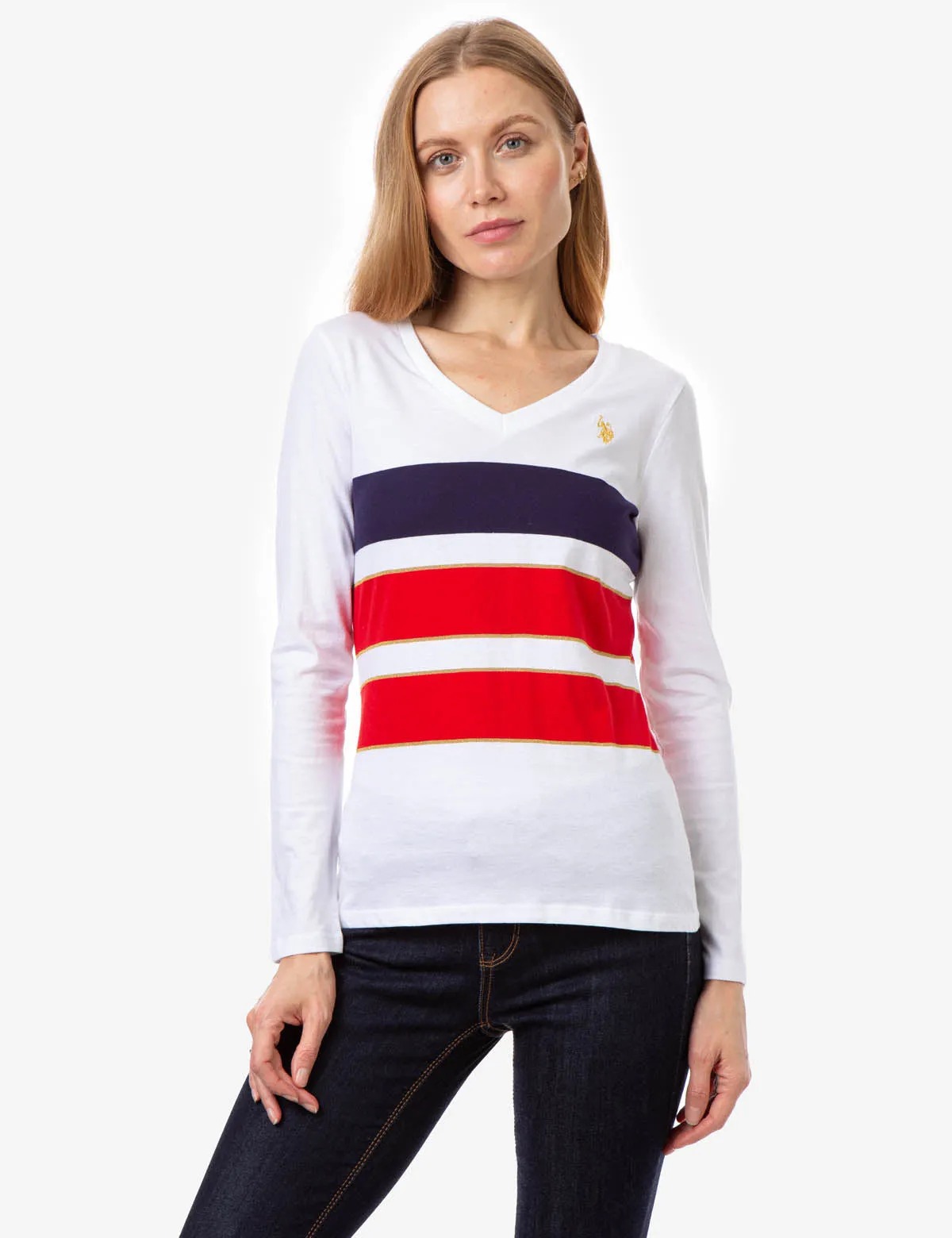 COMBO STRIPE LONG SLEEVE T-SHIRT