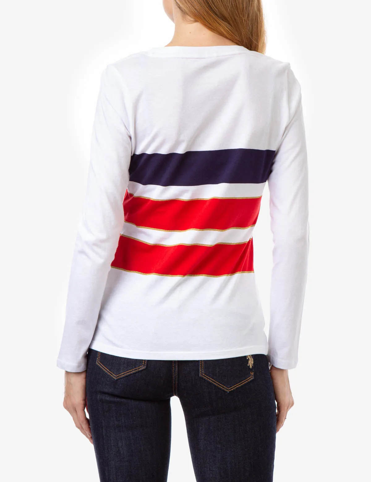 COMBO STRIPE LONG SLEEVE T-SHIRT