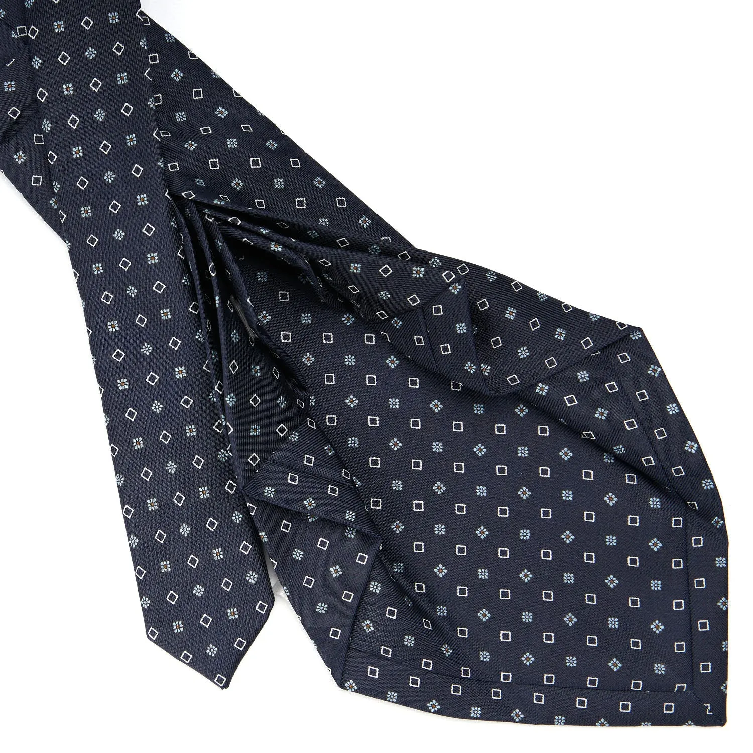 DADRK BLUE 9 FOLD SARTORIAL SILK TIE