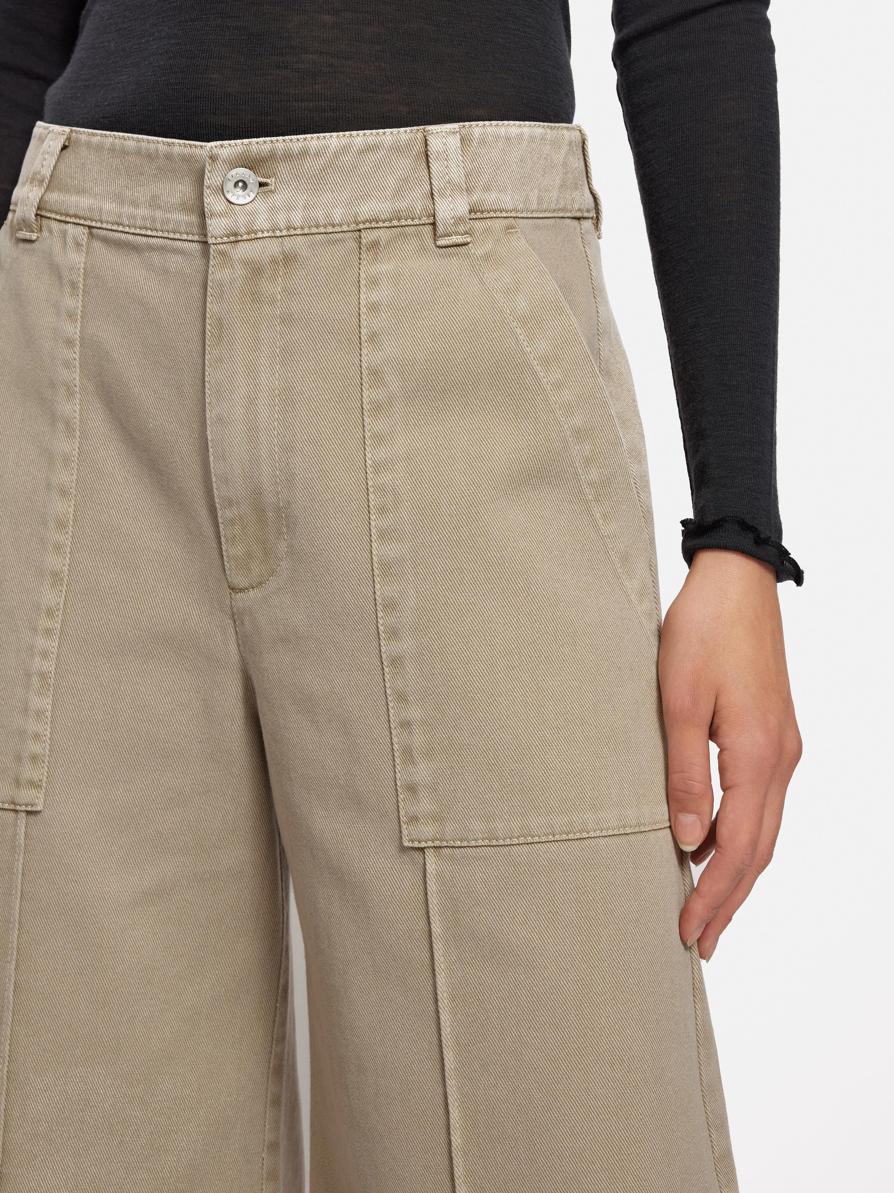 Denim Sailor Trouser | Brown