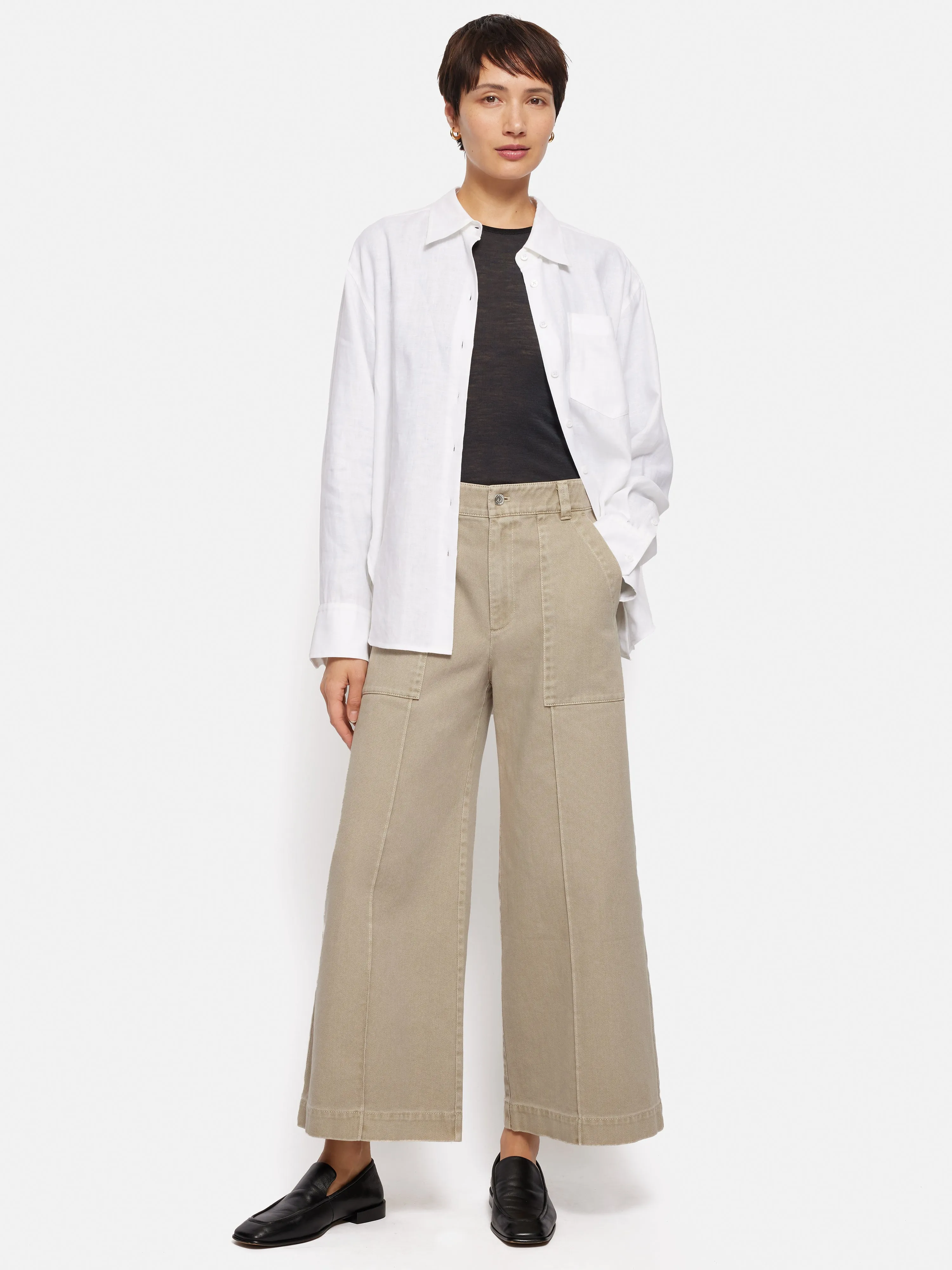 Denim Sailor Trouser | Brown
