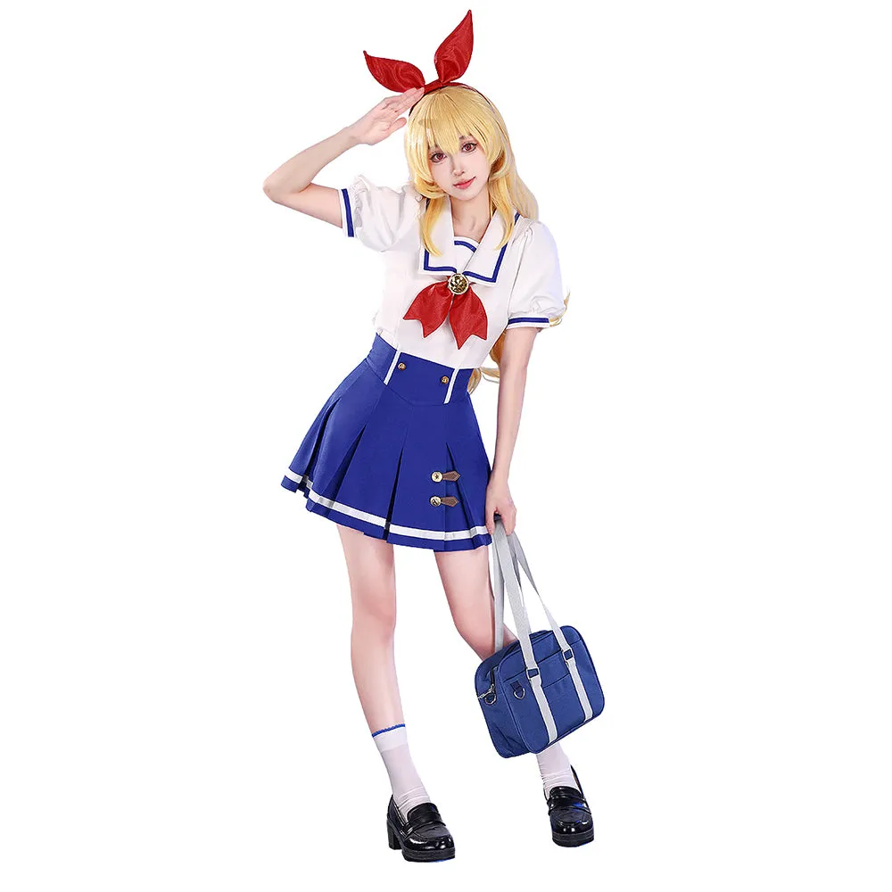 DokiDoki-SR Anime Aikatsu! Idol Activity Cosplay Hoshimiya Ichigo Costume Summer Uniform