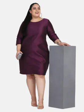Dupioni Evening Dress - Purple