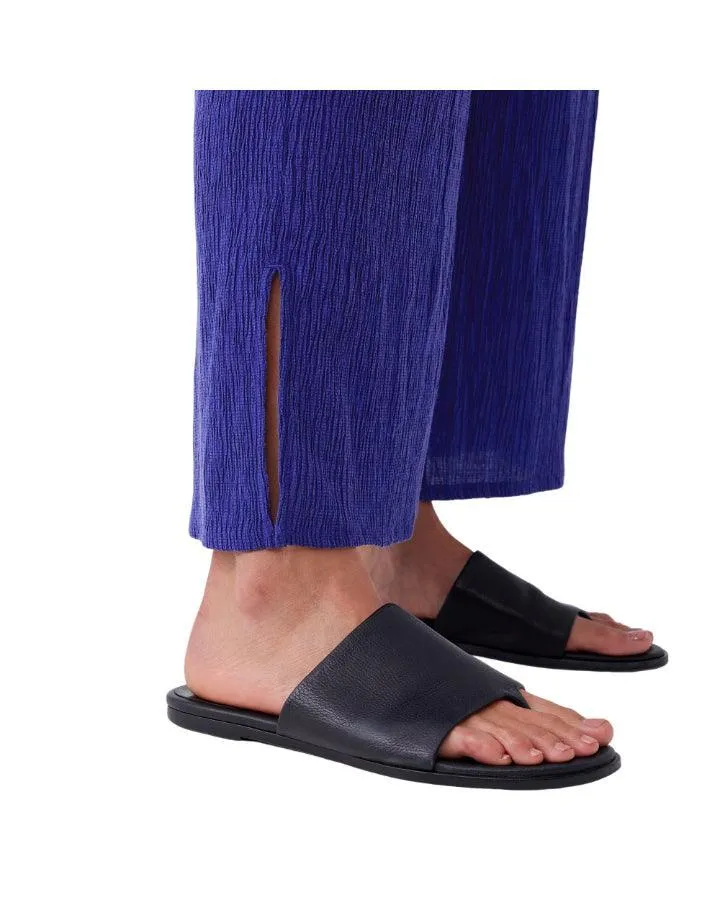 Eileen Fisher Woven Plisse Wide Leg Pants