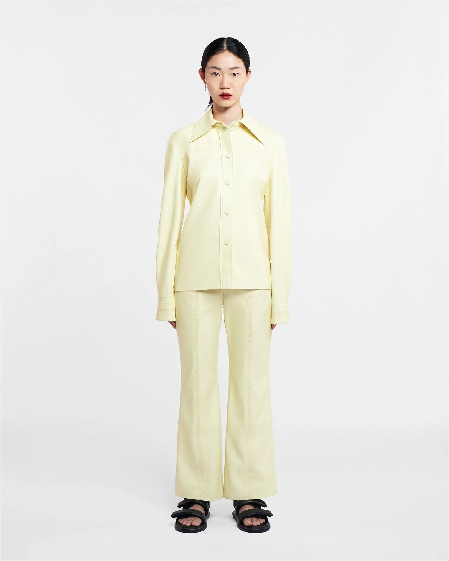 Estella - Sale Okobor™ Alt-Leather Shirt - Moon
