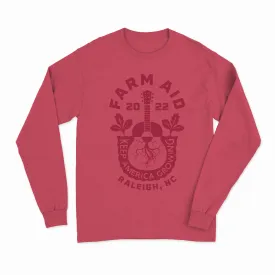 Farm Aid 2022 Keep America Growing Long Sleeve Unisex Tee – Burgundy